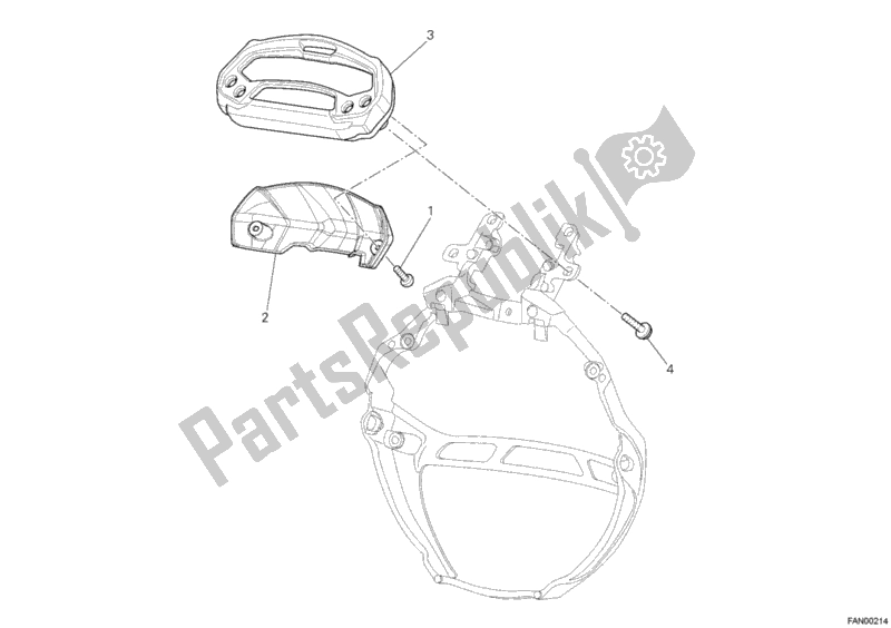 All parts for the Meter of the Ducati Monster 795 Thailand 2012